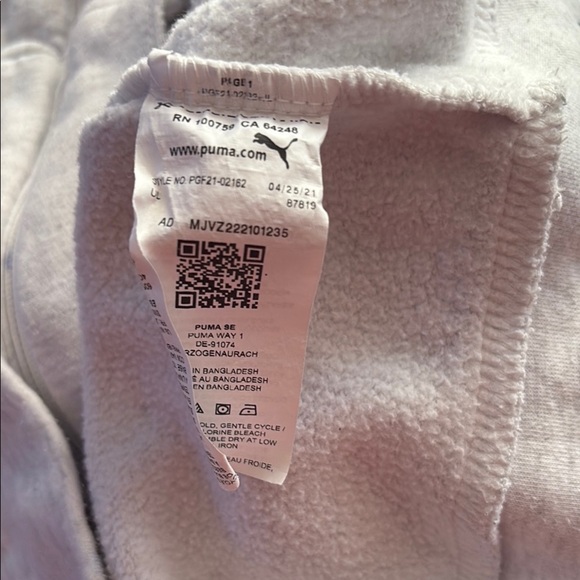 Puma Kids Gray Hoodie Jacket - Picture 4 of 12